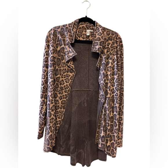 Ethyl Jackets & Blazers - Ethyl Clothing Leopard Print Cardigan Women's Size: Large